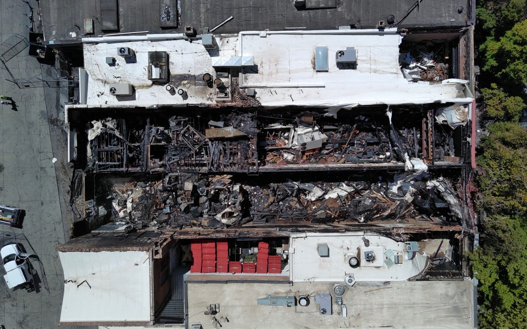 Photos show devastation from fire that destroyed much of ‘Whiskey Street’