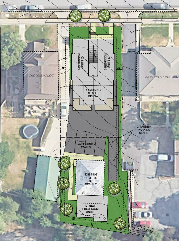 Will this recently-proposed infill development get rejected by Salt Lake City Fire Department plan reviewers?