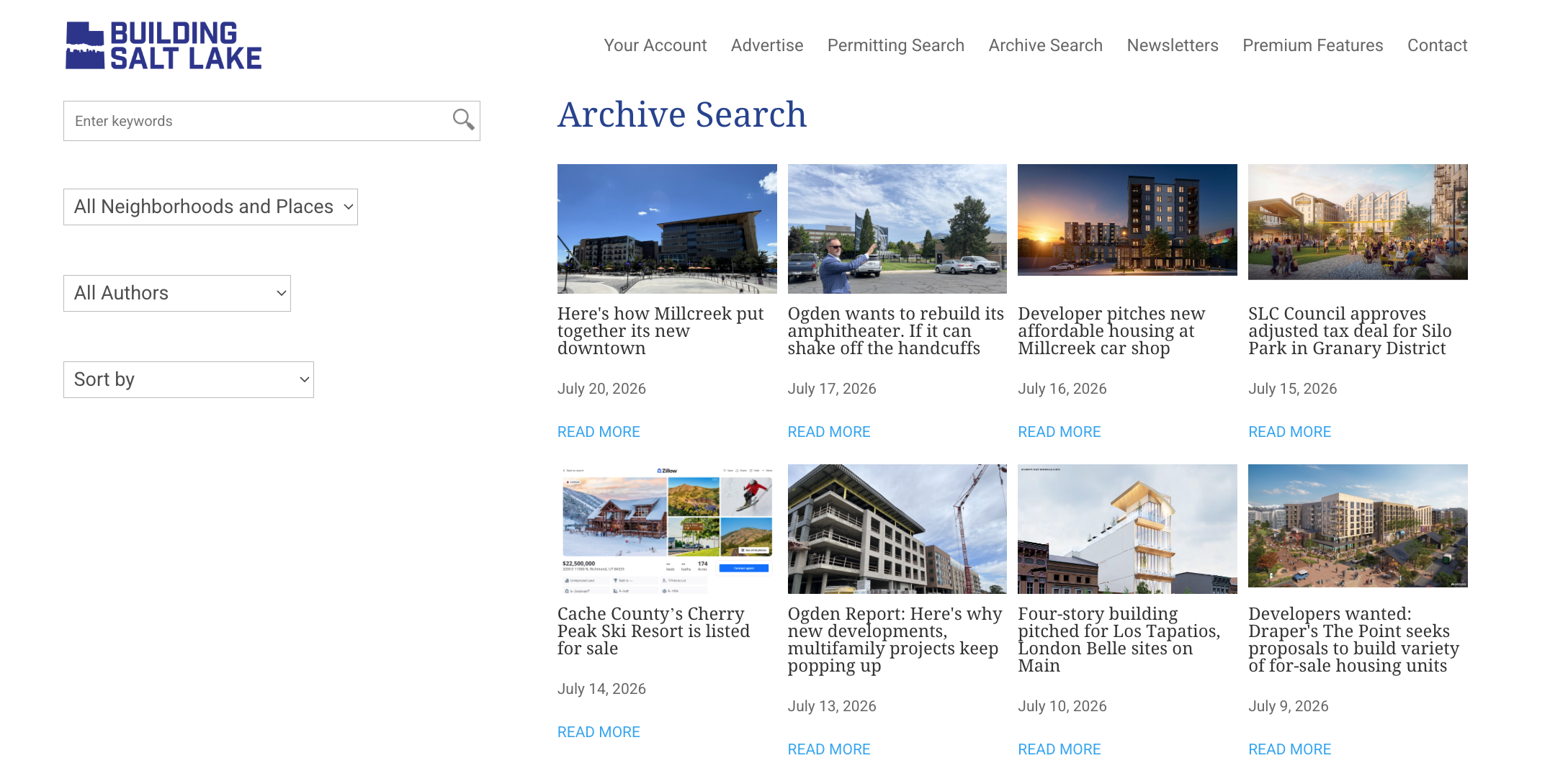 Archive Search screenshot